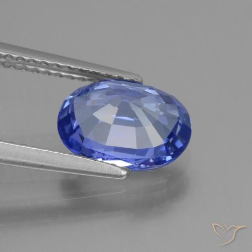 Zaffiro Blu viola intenso naturale da 2.67 ct, Ovale, VVS-VS