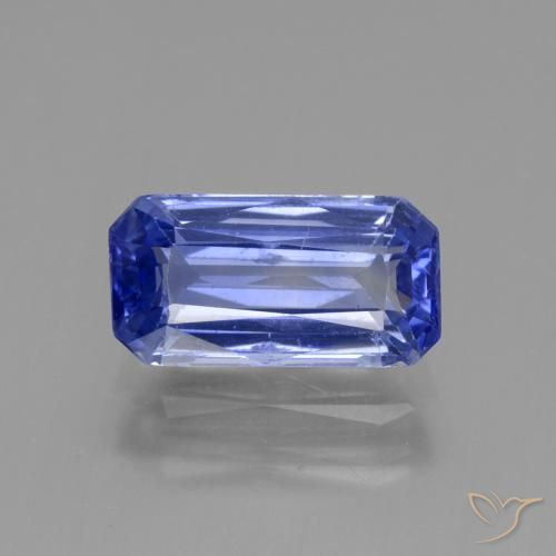 2.98ct Naturale Blu viola intenso Zaffiro, Taglio smeraldo, VS