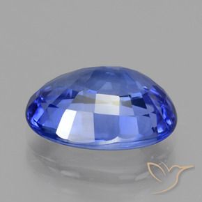 Zaffiro Blue violetto scuro naturale da 5.54 ct, Ovale, VVS-VS