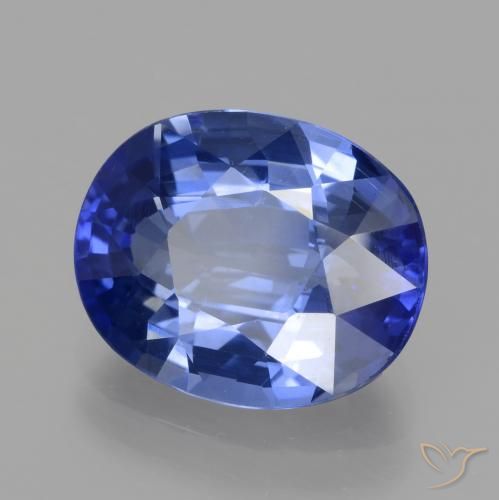 Zaffiro Blu fiordaliso naturale da 5.96 ct, Ovale, VVS-VS