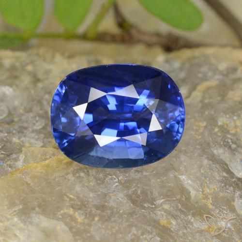 4.96ct Naturale Blu navy Zaffiro, Ovale, VS