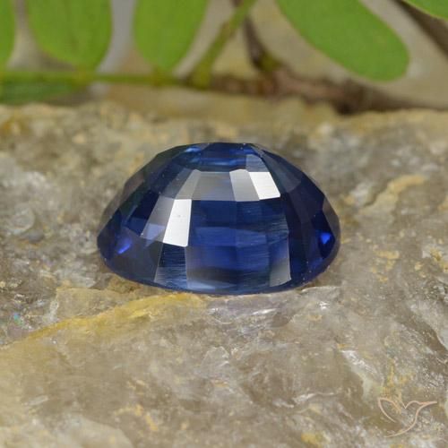 Zaffiro Blu navy naturale da 4.96 ct, Ovale, VS