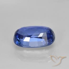 Zaffiro Blu fiordaliso naturale da 5.07 ct, Ovale, VS