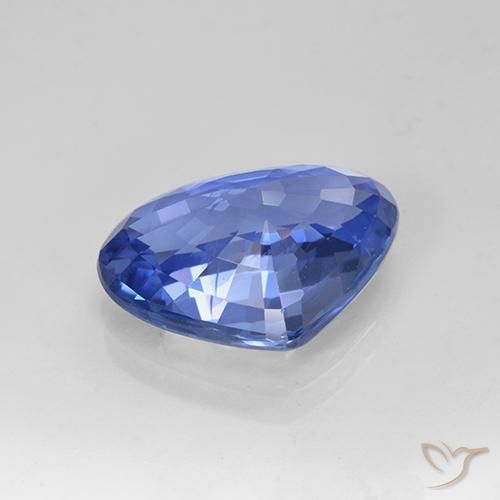 Zaffiro Blu fiordaliso naturale da 5.40 ct, Forma a pera, VVS-VS