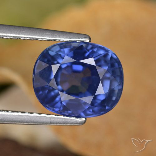 3.80ct Naturale Blu fiordaliso Zaffiro, Ovale, VS
