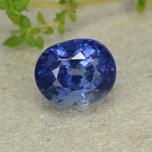 3.38ct Naturale Blu fiordaliso Zaffiro, Ovale, VS