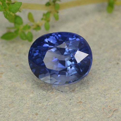 Zaffiro Blu fiordaliso naturale da 3.38 ct, Ovale, VS