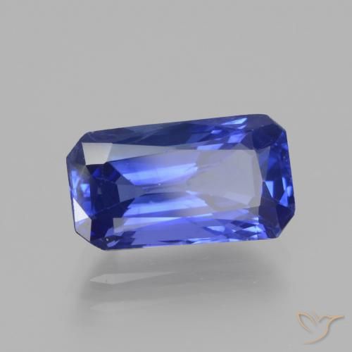 Zaffiro Blue violetto scuro naturale da 3.76 ct, Ottagonale / Taglio smeraldo, VS