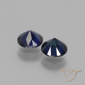Gemme di Zaffiro Azzurro crepuscolare naturale da 1.19 ct, Rotondo, VS