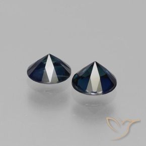 Gemme di Zaffiro Blu scuro naturale da 1.16 ct, Rotondo, VS