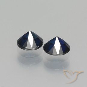 Gemme di Zaffiro Azzurro crepuscolare naturale da 1.22 ct, Rotondo, VS