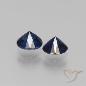 Gemme di Zaffiro Blu navy naturale da 1.14 ct, Rotondo, VS