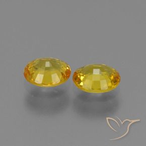 Gemme di Zaffiro Giallo naturale da 1.48 ct, Ovale, VS