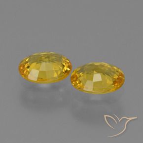 Gemme di Zaffiro Dorato naturale da 1.29 ct, Ovale, VVS-VS