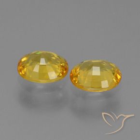 Gemme di Zaffiro Dorato naturale da 1.49 ct, Ovale, VS