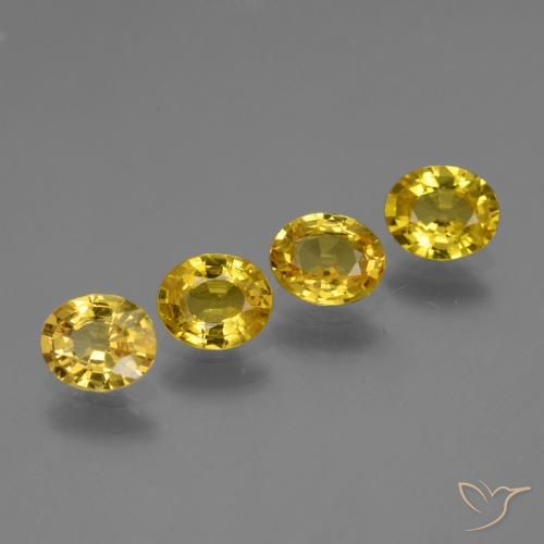 2.62ctw Naturale Oro giallastro Zaffiro, Ovale, VVS-VS