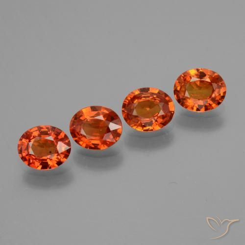 Gemme di Zaffiro Arancia Fuoco naturale da 2.80 ct, Ovale, VS