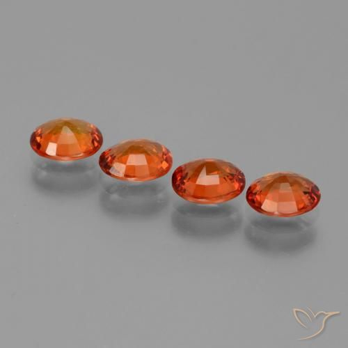 Gemme di Zaffiro Arancia Fuoco naturale da 2.80 ct, Ovale, VS