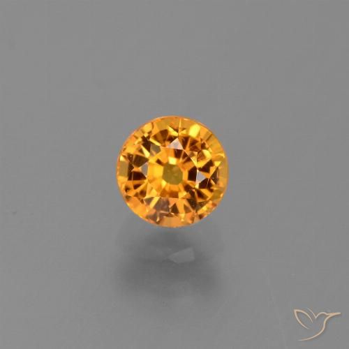 0.84ct Naturale Oro Zaffiro, Rotondo, VS
