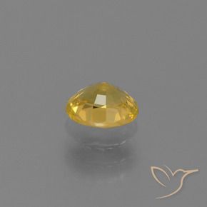 Zaffiro Dorato naturale da 0.76 ct, Ovale, VS