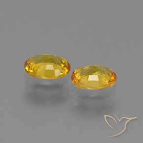 Gemme di Zaffiro Dorato naturale da 1.31 ct, Ovale, VS