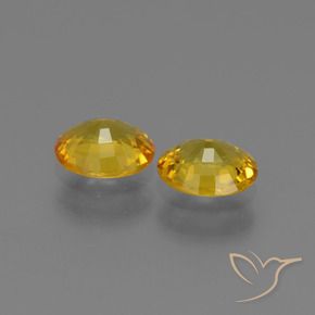 Gemme di Zaffiro Dorato naturale da 1.29 ct, Ovale, VS