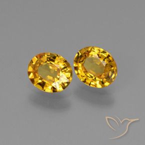 Gemme di Zaffiro Arancio Dorato Profondo naturale da 1.32 ct, Ovale, VS