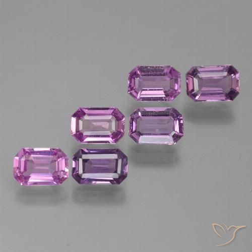 Gemme di Zaffiro Viola violetto naturale da 3.50 ct, Ottagonale / Taglio smeraldo, VVS-VS