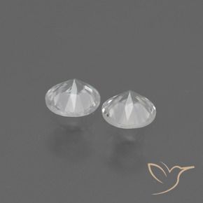 Gemme di Zaffiro Bianco naturale da 0.79 ct, Rotondo, VS