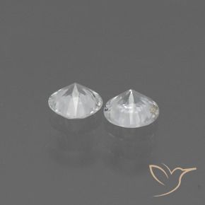 Gemme di Zaffiro Bianco naturale da 0.73 ct, Rotondo, VS