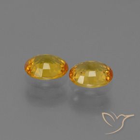 Gemme di Zaffiro Oro profondo naturale da 1.38 ct, Ovale, VS