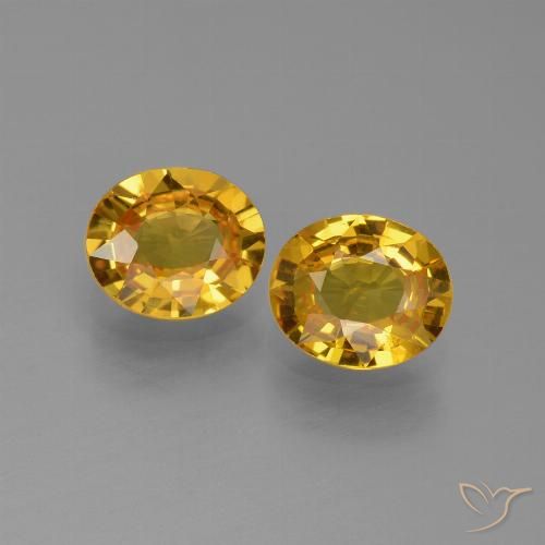 1.33ctw Naturale Oro profondo Zaffiro, Ovale, VS
