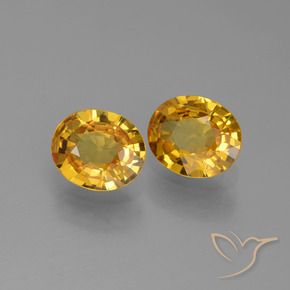 Gemme di Zaffiro Oro profondo naturale da 1.33 ct, Ovale, VS