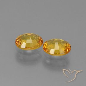 Gemme di Zaffiro Oro profondo naturale da 1.33 ct, Ovale, VS