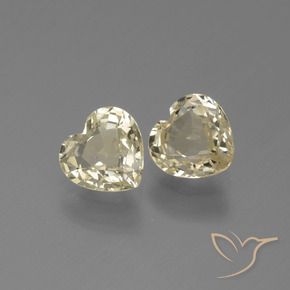 Gemme di Zaffiro Oro chiaro naturale da 1.47 ct, Cuore, VVS-VS