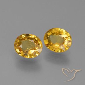 Gemme di Zaffiro Dorato naturale da 1.44 ct, Ovale, VVS-VS
