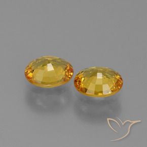 Gemme di Zaffiro Dorato naturale da 1.44 ct, Ovale, VVS-VS