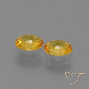Gemme di Zaffiro Dorato naturale da 1.30 ct, Ovale, VVS