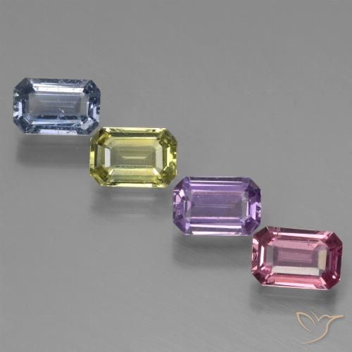 Gemme di Zaffiro Multicolore naturale da 2.69 ct, Ottagonale / Taglio smeraldo, VVS-VS