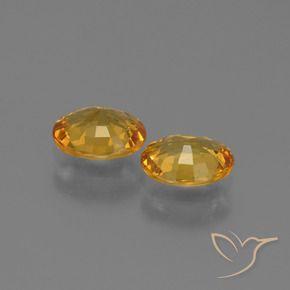 Gemme di Zaffiro Arancio Dorato Profondo naturale da 1.22 ct, Ovale, VS