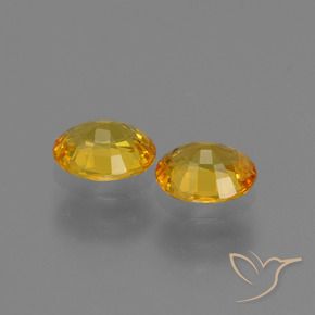 Gemme di Zaffiro Dorato naturale da 1.42 ct, Ovale, VVS-VS
