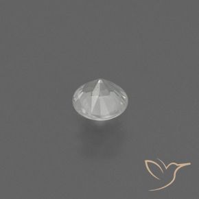 Zaffiro Bianco naturale da 0.35 ct, Rotondo, VS