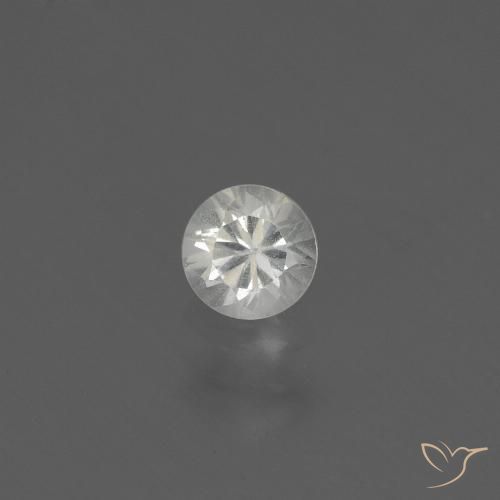 0.45ct Naturale Bianco Zaffiro, Rotondo, VS