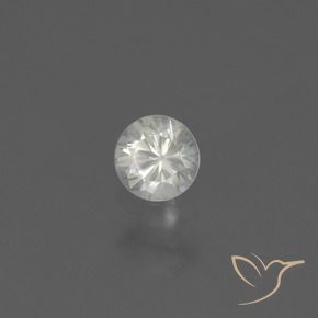 Zaffiro Bianco naturale da 0.45 ct, Rotondo, VS