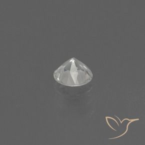 Zaffiro Bianco naturale da 0.39 ct, Rotondo, VS