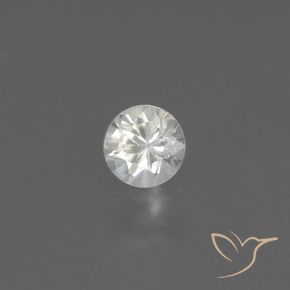 Zaffiro Bianco naturale da 0.43 ct, Rotondo, VS