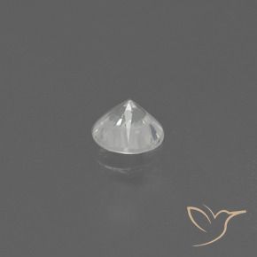 Zaffiro Bianco naturale da 0.43 ct, Rotondo, VS