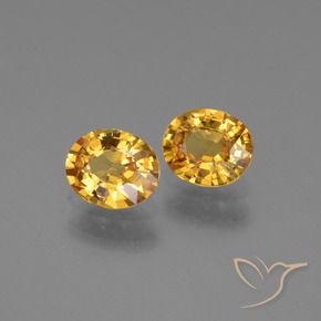 Gemme di Zaffiro Arancio-Oro naturale da 1.42 ct, Ovale, VS