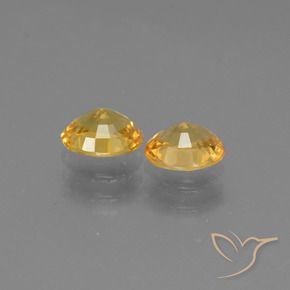 Gemme di Zaffiro Dorato scuro naturale da 1.49 ct, Ovale, VS