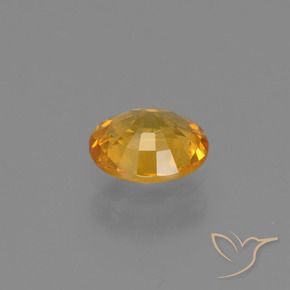 Zaffiro Arancio Dorato Profondo naturale da 0.61 ct, Ovale, VS